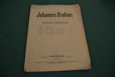 J. BRAHMS - SCHERZO PER PIANOFORTE OP. 4 - ED. ASHDOWN, LONDRA - PRIMI DEL '900
