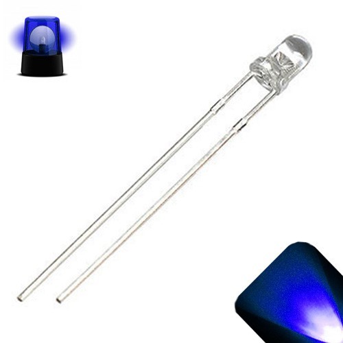 100 led 3mm - 100, blu