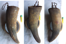 ANTICO PORTA COTE IN CORNO DI BUE CON GANCIO METALLICO (FIL DI FERRO) –RIF. 3