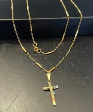 Collana con croce rosario in