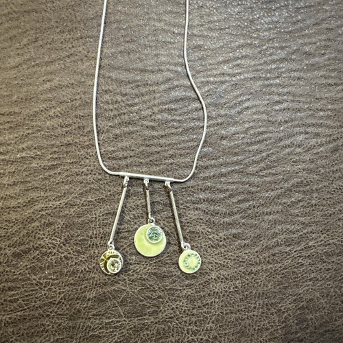 Collana goccia rame verde