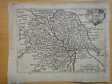 XVII secolo-YORK SHIRE-Carta