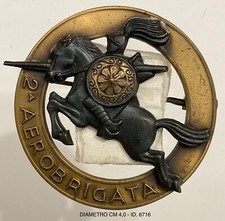 AERONAUTICA MILITARE 2a AEROBRIGATA LANCIERI NERI CAMERI DISTINTIVO PROD ANONIMO