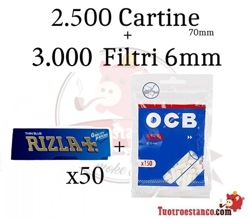 500 cartine rizla blu - rizla, mm