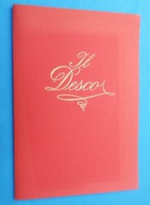 MENU - "IL DESCO" RINOMATO