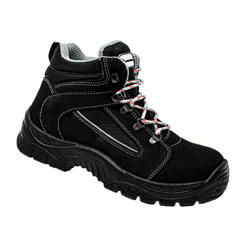 Scarpa lavoro alta nera - da,
