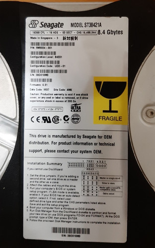 Seagate st38421a gb - st38421a, hard