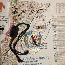 Bussola da carteggio orientamento per trekking orienteering escursioni con lente