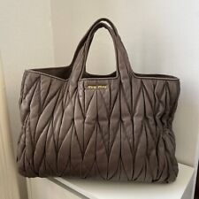 Tote Bag MIU MIU matelassè grigio
