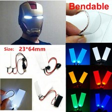 Kit occhi luci LED pieghevoli fai da te per Iron Man Batman casco maschera parti cosplay