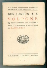 JONSON BEN VOLPONE SANSONI