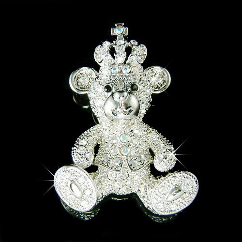 Orsacchiotto in swarovski - orsacchiotto,