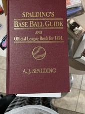 1894 SPALDING'S BASEBALL GUIDE