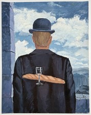 René Magritte (fatto a mano)