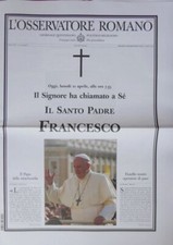 PAPA FRANCESCO L'OSSERVATORE