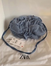 Zara gingham borsa organza - zara,