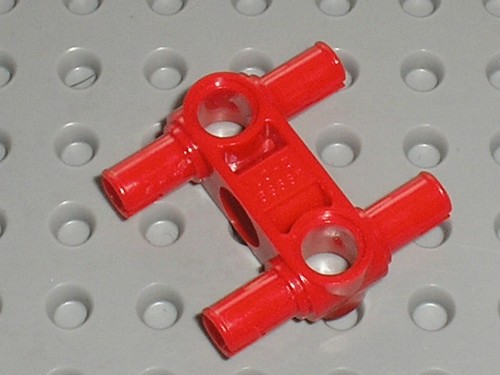 Lego technic red axle joiner - red,
