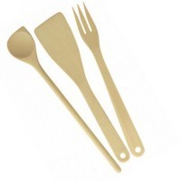 UTENSILI LEGNO SET Pz.3 WOODY