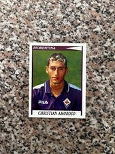 AMOROSO FIORENTINA N.105 album CALCIATORI PANINI 1998-99 1999 NEW CON VELINA