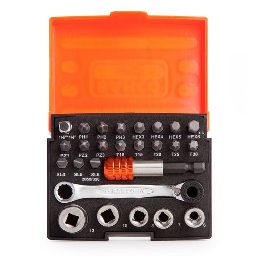 Bahco 2058 s26 - set, punte