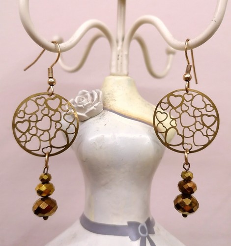 Orecchini cuori cristallo - orecchini,