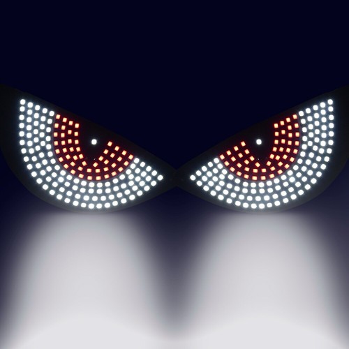 Luce bianca occhi diavolo per