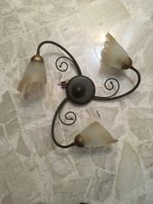 Lampadario In Ferro Battuto