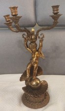 ANTICO CANDELABRO IN BRONZO