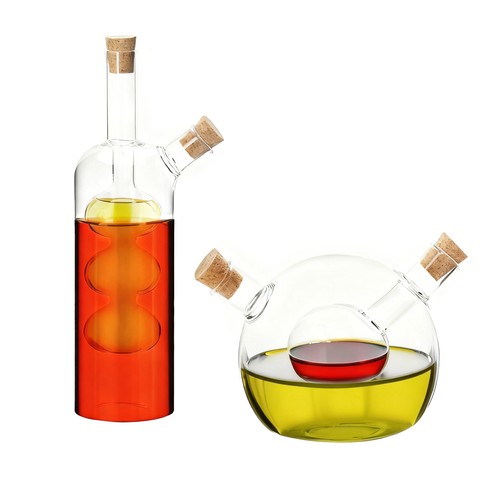 Set bottiglie olio - olio, aceto