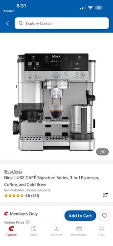 Ninja luxe café es655co - ninja,