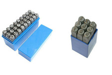 Punzoni in acciaio per marcatura lamiere e materiali duri lettere o numeri