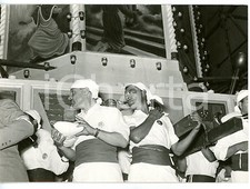 1958 VITERBO Portantini con tradizionale MACCHINA DI SANTA ROSA *Foto 18x13 cm