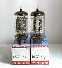 2 tubi ECC83 12AX7 Telefunken