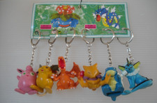 LOTTO 6 PORTACHIAVI POKEMON &