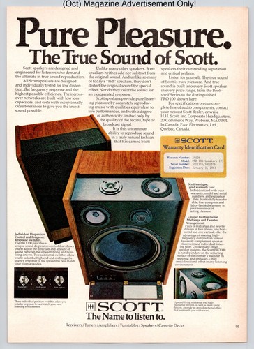 Scott pro 100 altoparlanti - pro,