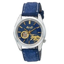 WACOCORO Giapponese Tokyo Pig Pelle Kanji Orologio Uomo Meccanico Navy NUOVO GIAPPONE