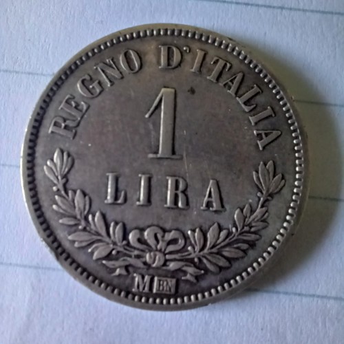 Moneta argento regno - moneta, d'italia