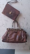 THE BRIDGE BORSA/BORSA DA POLSO UOMO VINTAGE IN PELLE