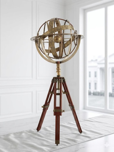 Sfera armillare ottone vintage - sfera,