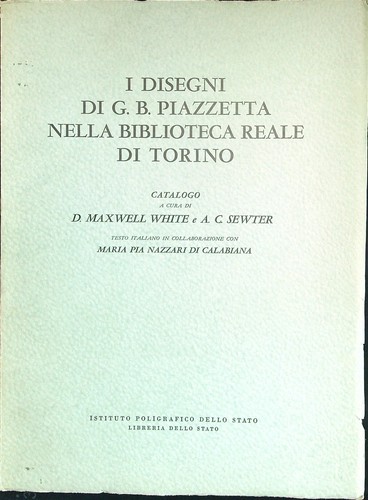 Disegni b piazzetta - i, b.