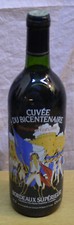 VECCHIA BOTTIGLIA VINO DA COLLEZIONE : BORDEAUX SUPERIOR 1989 BICENTENAIRE(TI02)