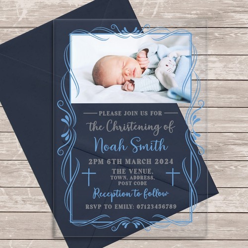Cornice portafoto deco - , blu