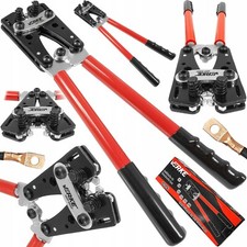 Pinza Crimpatrice Professionale Crimpatura Cavi 6-50 mm Serraggio 8 Tonnellate