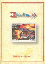 02 Folder filatelico " VIGILI DEL FUOCO " 1999