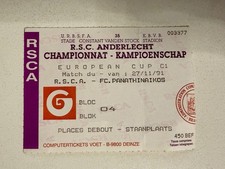 Biglietto Coppa Europa RSC