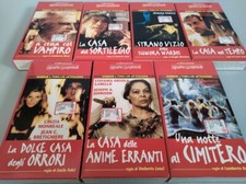 COLLEZIONE ROSSO SANGUE 7 VHS + BOOK HORROR E THRILLER ALL'ITALIANA COME NUOVE