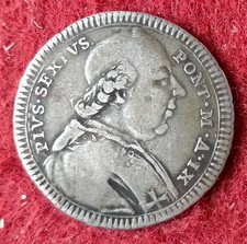 PIO VI 1783  DOPPIO GIULIO