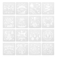 16 pezzi di stencil natalizi