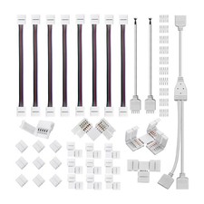 Kit Connettore Striscia LED 5 Pin, per Connessione Striscia LED RGBW 12Mm Include T5586