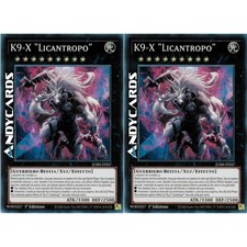 K9-X LICANTROPO 2x • (K9-X Werewolf) • Super R • JUSH IT037 • 1Ed • Yugioh!